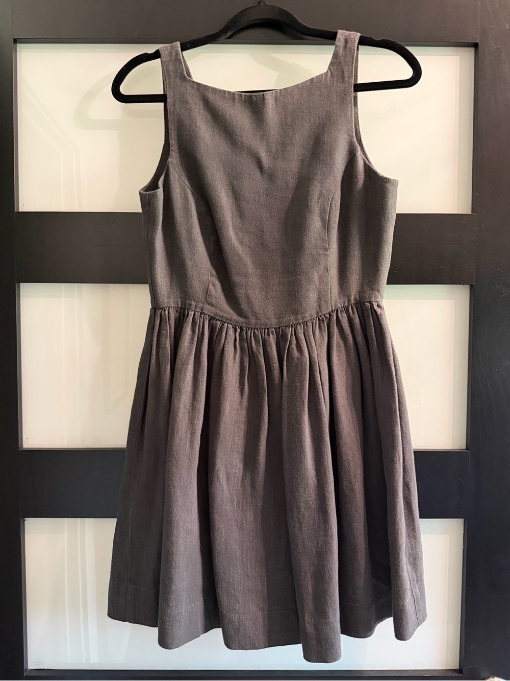 American Apparel charcoal gray sleeveless mini dress
